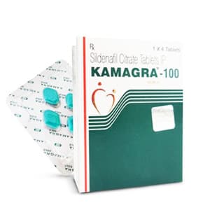 Verpackung von Tabletten des Potenzmittels Kamagra 100mg