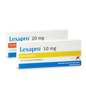 Lexapro (Escitalopram) gegen Depressionen Packung
