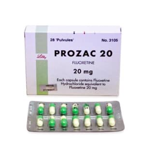 Prozac Verpackung mit Gebrauchsanweisung