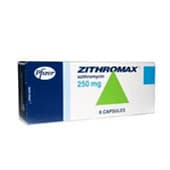 Zithromax (Azithromycin) Packung mit Pillen